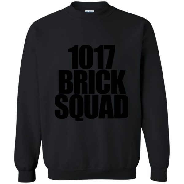 1017 brick squad sweatshirt - black