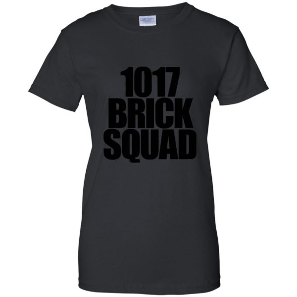 1017 brick squad womens t shirt - lady t shirt - black