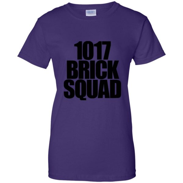 1017 brick squad womens t shirt - lady t shirt - purple