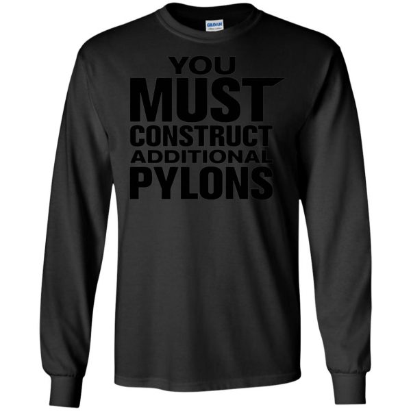 you must construct additional pylons long sleeve - black