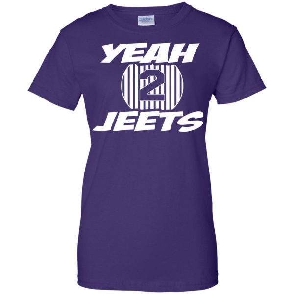 yeah jeets womens t shirt - lady t shirt - purple