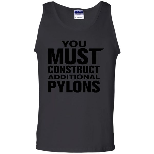 you must construct additional pylons tank top - black