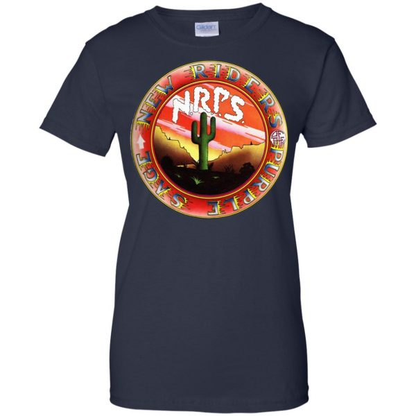 new riders of the purple sage womens t shirt - lady t shirt - navy blue