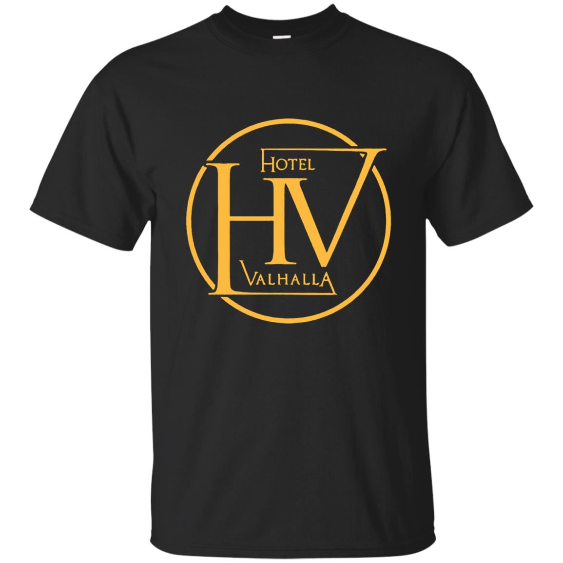 hotel valhalla shirt - black
