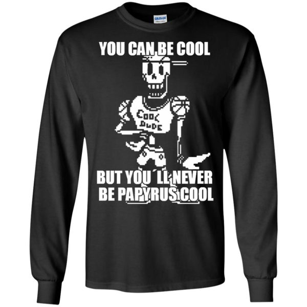 cool dude papyrus long sleeve - black