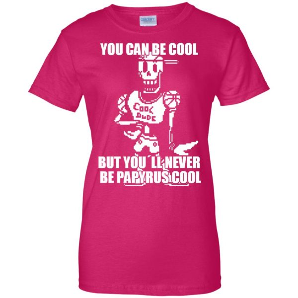 cool dude papyrus womens t shirt - lady t shirt - pink heliconia