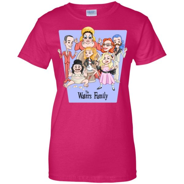 divine john waters womens t shirt - lady t shirt - pink heliconia
