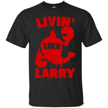 living like larry shirt - black
