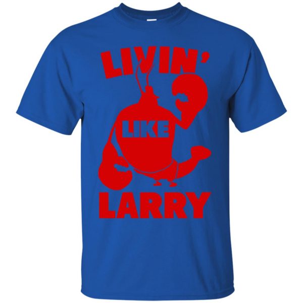 living like larry t shirt - royal blue