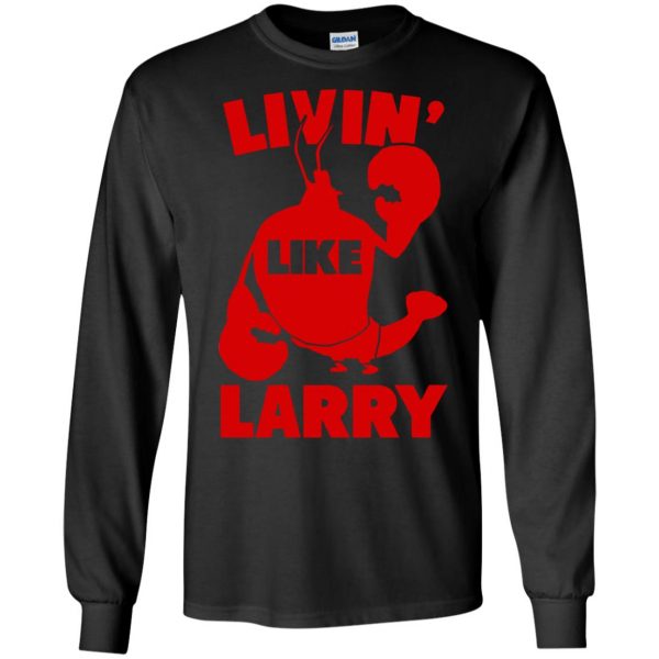 living like larry long sleeve - black
