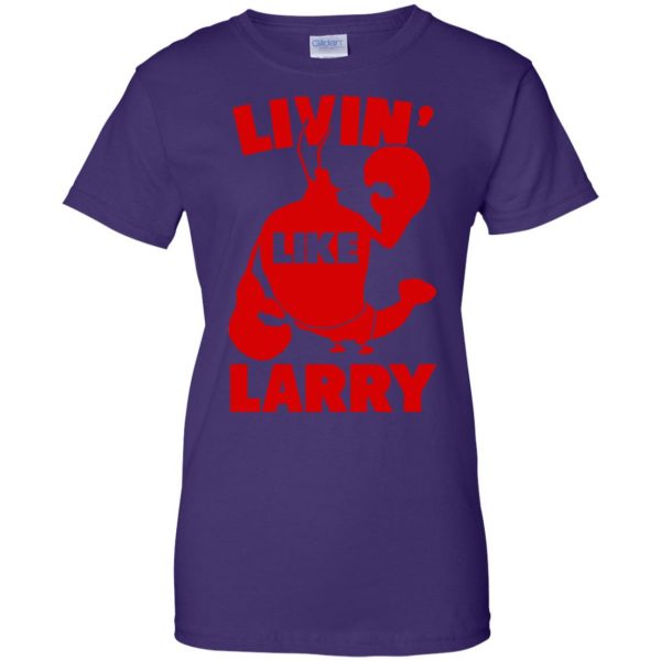 living like larry womens t shirt - lady t shirt - purple