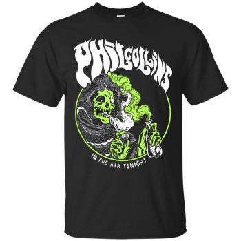 phil collins metal tshirt - black