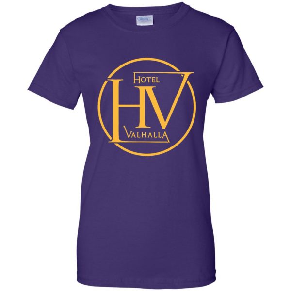 hotel valhalla womens t shirt - lady t shirt - purple