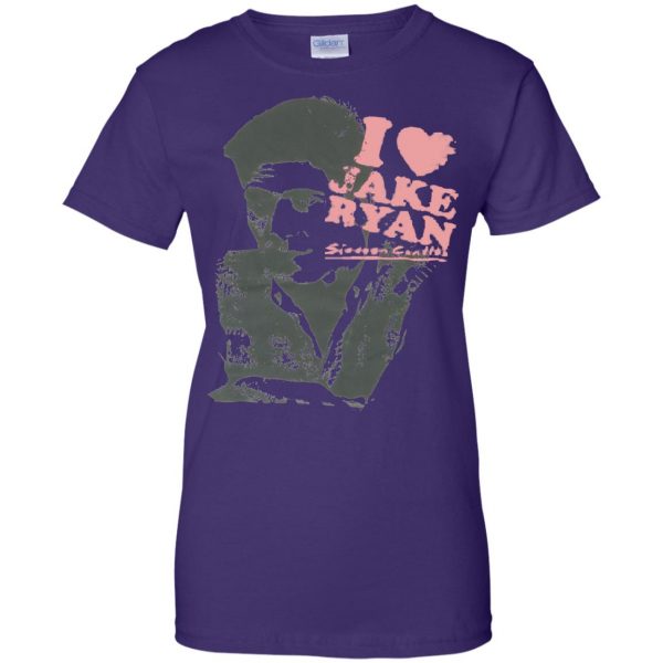 jake ryan womens t shirt - lady t shirt - purple
