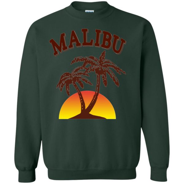 malibu rum sweatshirt - forest green