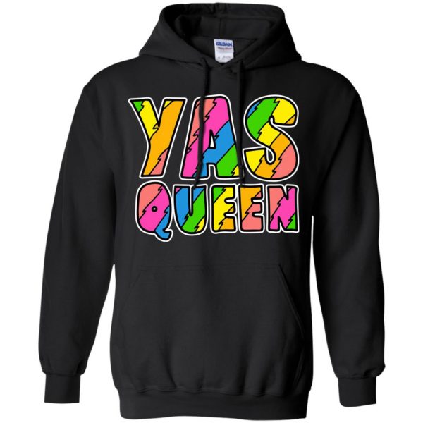 broad city yas queen hoodie - black