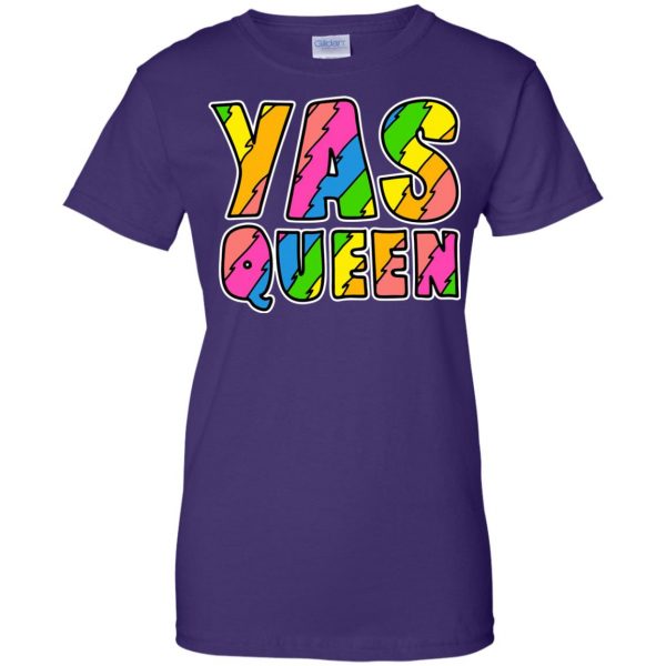 broad city yas queen womens t shirt - lady t shirt - purple