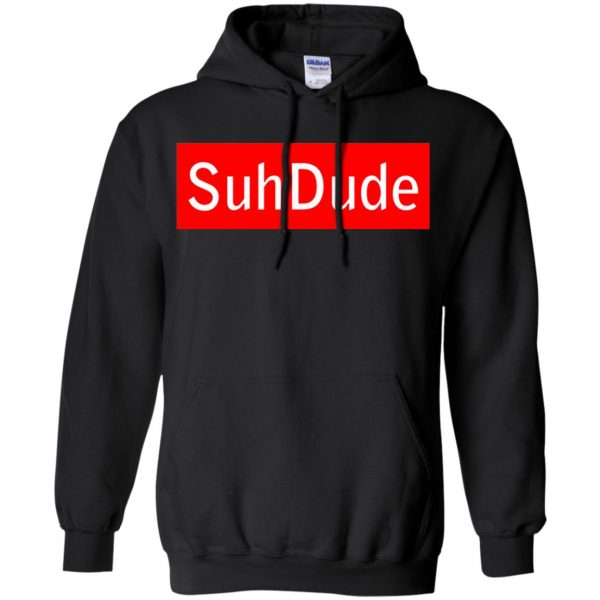 suh dude supreme hoodie - black