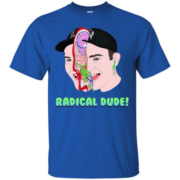 getter radical dude t shirt - royal blue