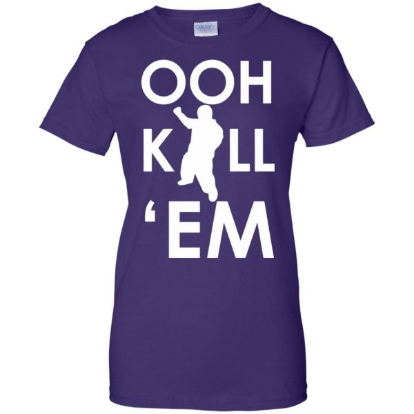 ooh kill em womens t shirt - lady t shirt - purple