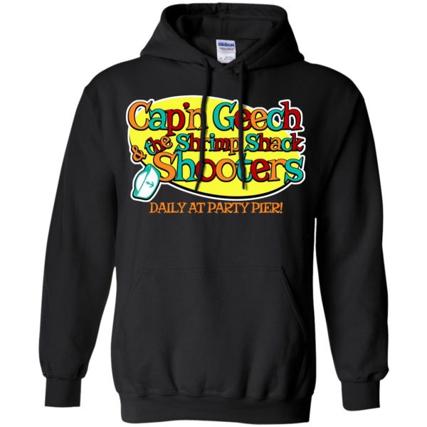 captain geech and the shrimp shack shooters hoodie - black