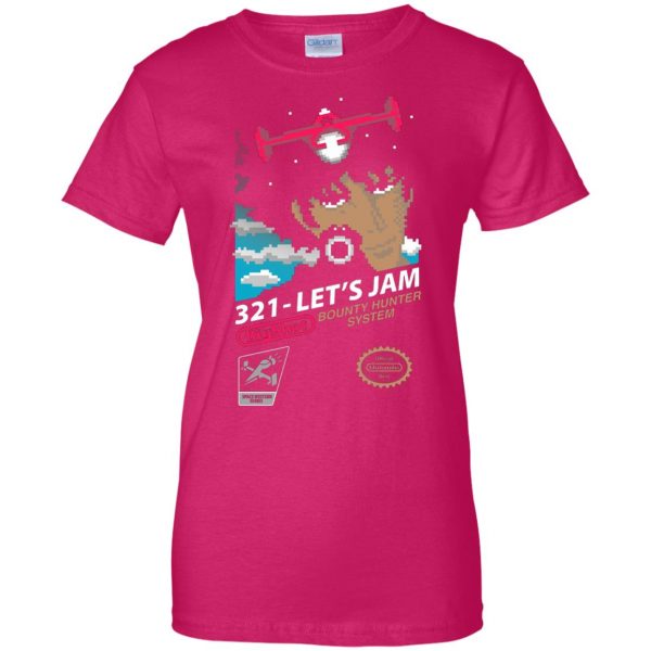 321 lets jam womens t shirt - lady t shirt - pink heliconia