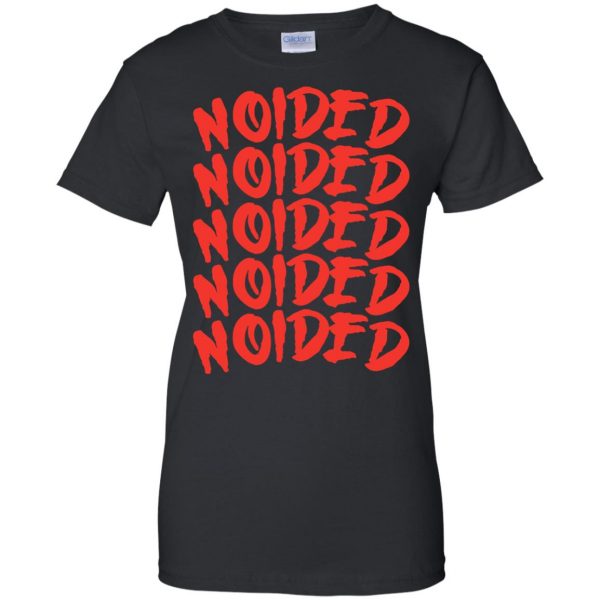 noided womens t shirt - lady t shirt - black