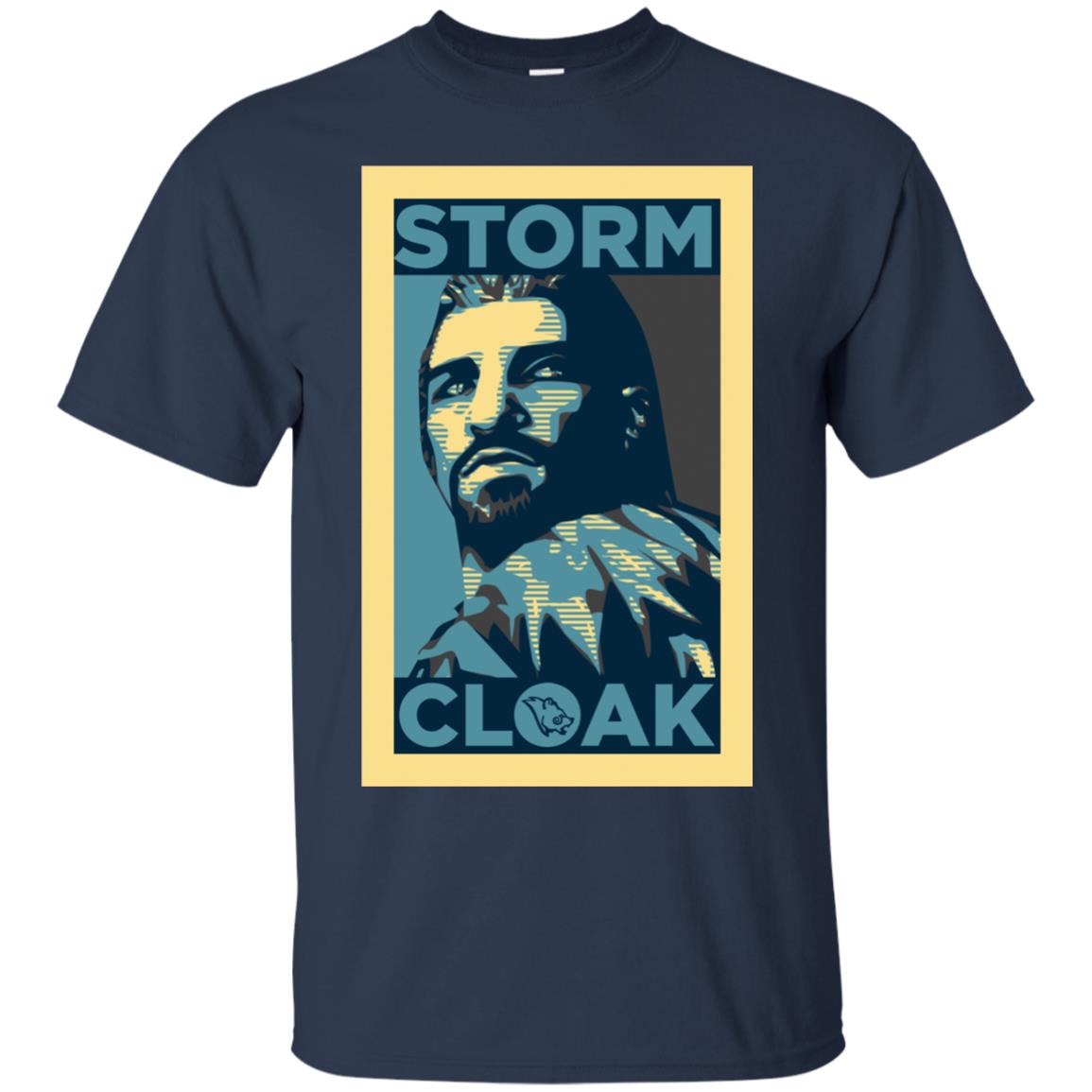 stormcloak t shirt - navy blue