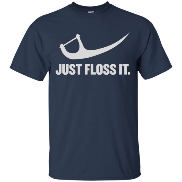 just do it floss t shirt - navy blue