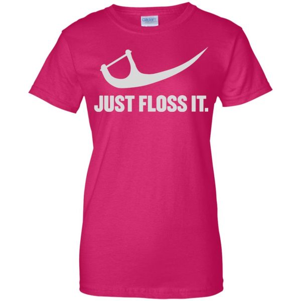 just do it floss womens t shirt - lady t shirt - pink heliconia