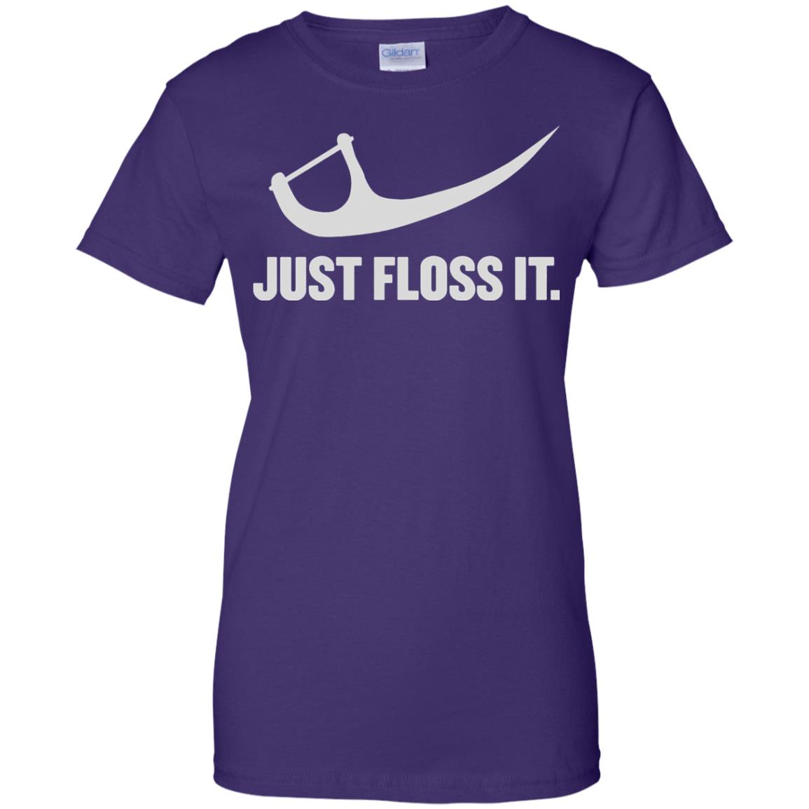 just do it floss womens t shirt - lady t shirt - purple
