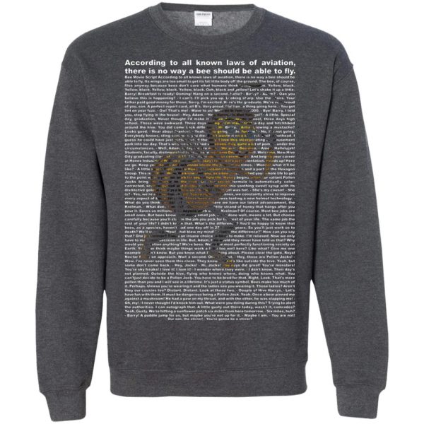shrek script sweatshirt - dark heather