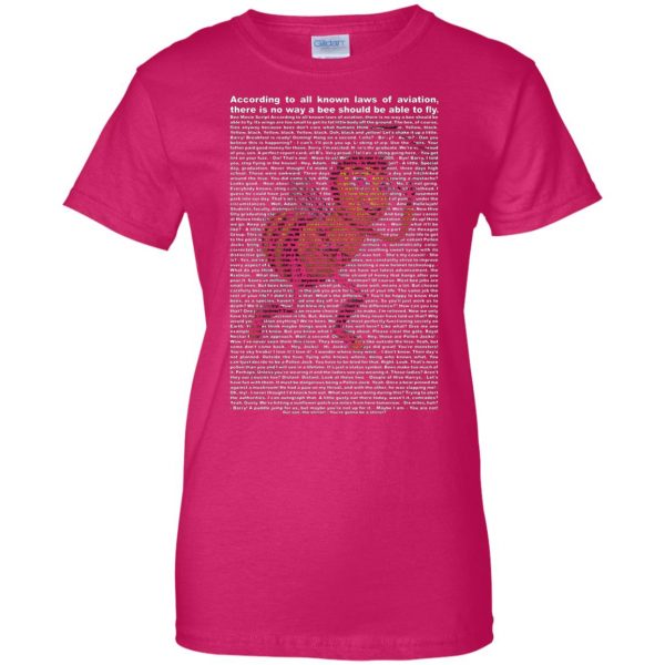 shrek script womens t shirt - lady t shirt - pink heliconia