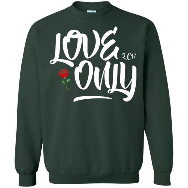 camila cabello love only sweatshirt - forest green