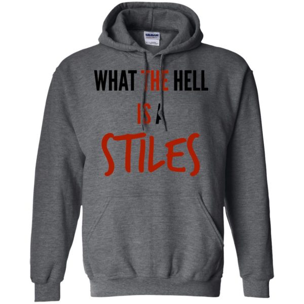 what the hell is a stiles hoodie - dark heather