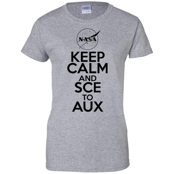 sce to aux womens t shirt - lady t shirt - sport grey