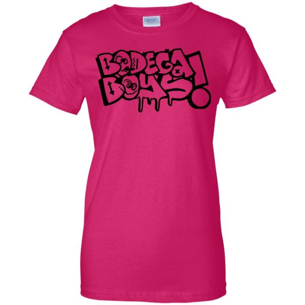 bodega boys womens t shirt - lady t shirt - pink heliconia
