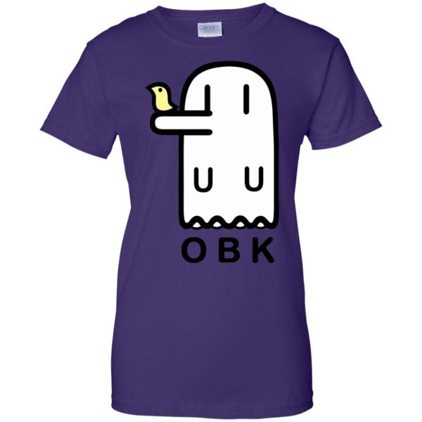 nichijou obk womens t shirt - lady t shirt - purple