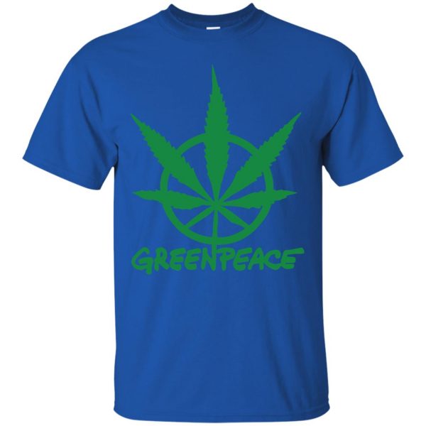 greenpeace t shirt - royal blue