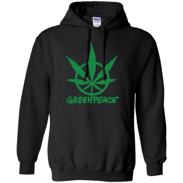 greenpeace hoodie - black