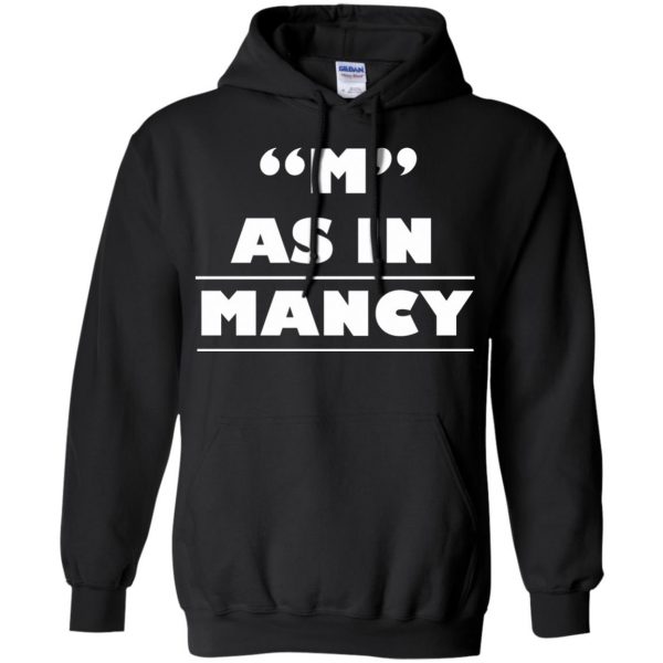 m as in mancy hoodie - black