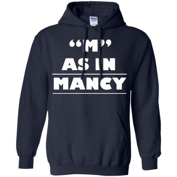 m as in mancy hoodie - navy blue