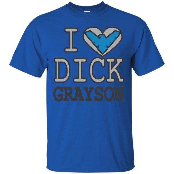 dick grayson t shirt - royal blue
