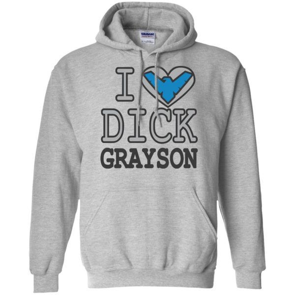 dick grayson hoodie - sport grey