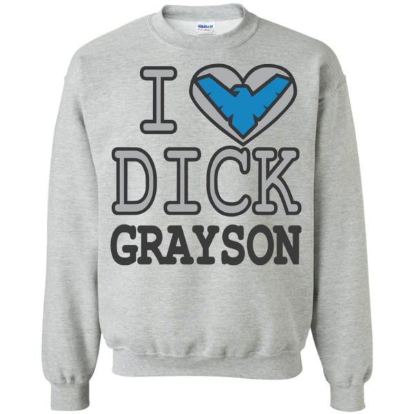 dick grayson sweatshirt - sport grey