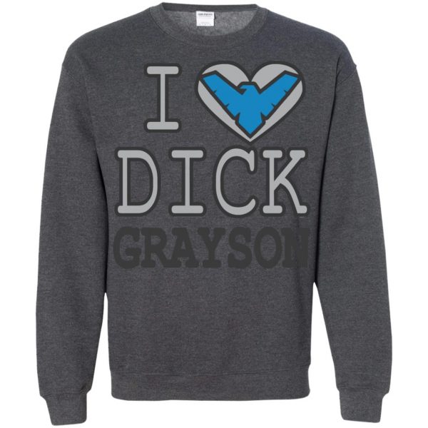 dick grayson sweatshirt - dark heather