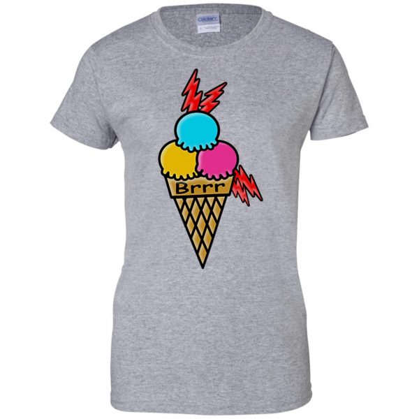 gucci mane ice cream womens t shirt - lady t shirt - sport grey