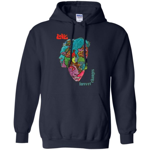 love forever changes hoodie - navy blue