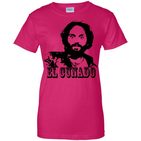 el cunado womens t shirt - lady t shirt - pink heliconia
