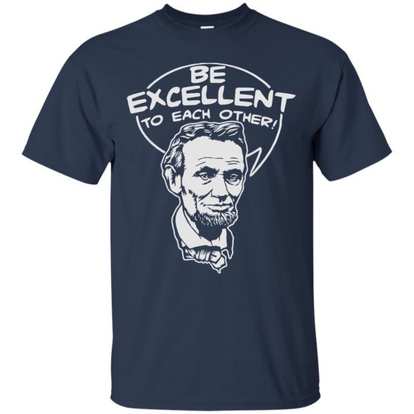 be excellent to each other t shirt - navy blue